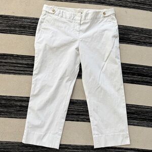 LOFT White Capris
